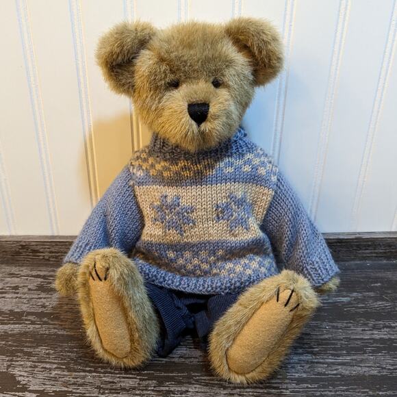 Boyd's Bears Mitchell Beardale 15"  Blue Sweater/Corduroy Pants - Picture 1 of 4